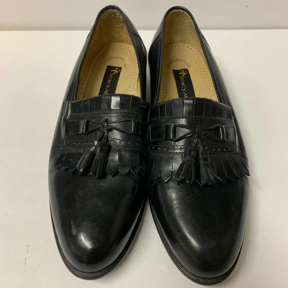 Stacy Adams Leather Kiltie Tassel‎ Loafers Men's Size 10M